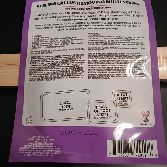 Foot Care Bundle Great Gift Idea Callus Remover Strips Epsom Salt Foot Mask - Picture 13 of 15